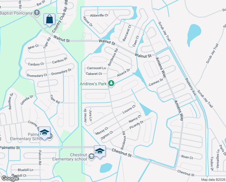 map of restaurants, bars, coffee shops, grocery stores, and more near 905 Gascony Court in Kissimmee