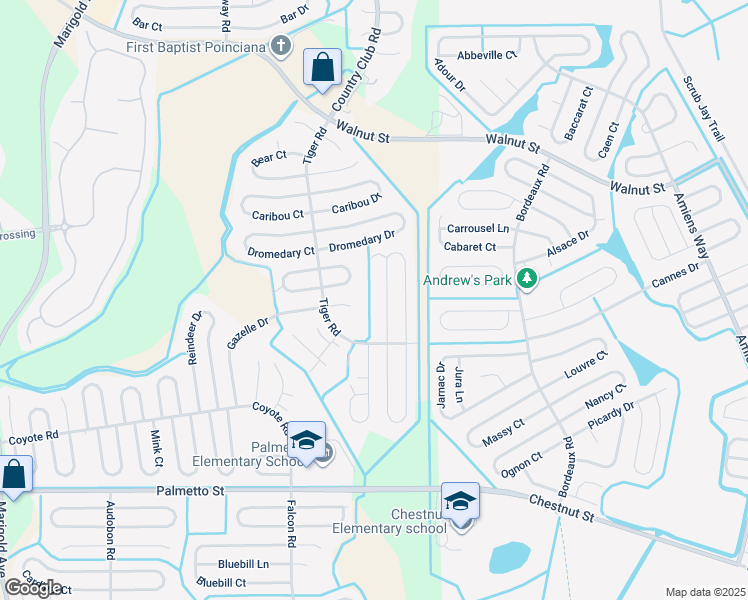 map of restaurants, bars, coffee shops, grocery stores, and more near 528 Koala Drive in Kissimmee