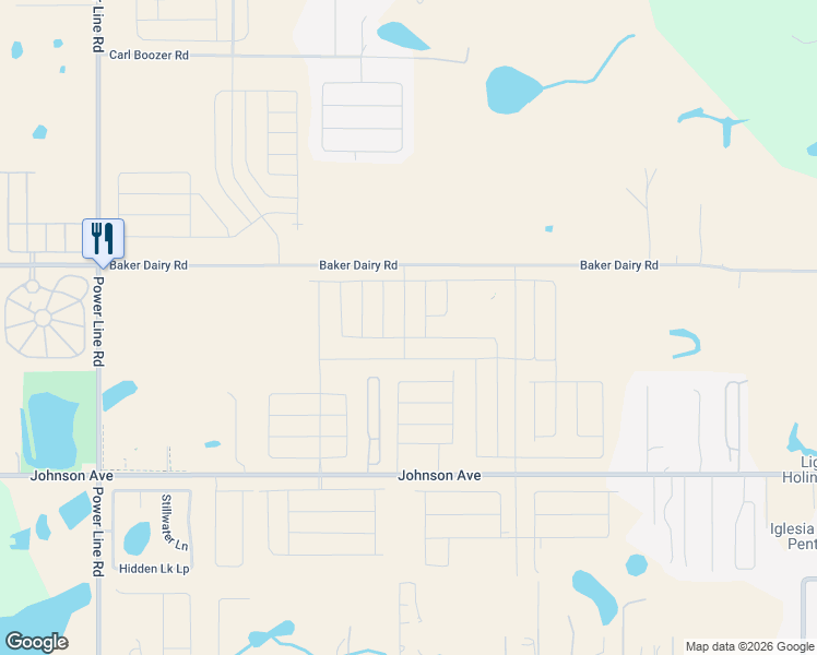 map of restaurants, bars, coffee shops, grocery stores, and more near 4744 Baker Dairy Road in Haines City