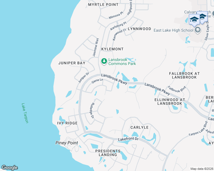 map of restaurants, bars, coffee shops, grocery stores, and more near 4727 Ilex Court in Palm Harbor