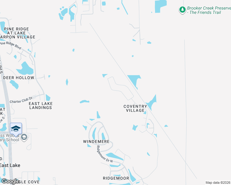 map of restaurants, bars, coffee shops, grocery stores, and more near 4932 Ridgemoor Circle in Palm Harbor