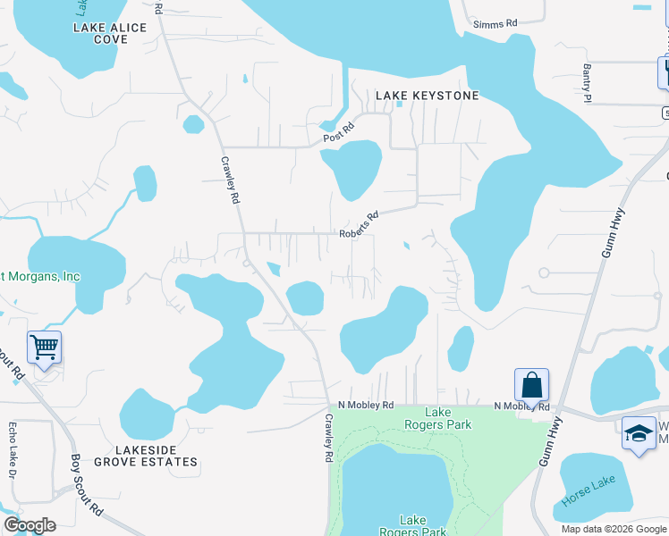 map of restaurants, bars, coffee shops, grocery stores, and more near 9244 Rhea Drive in Odessa