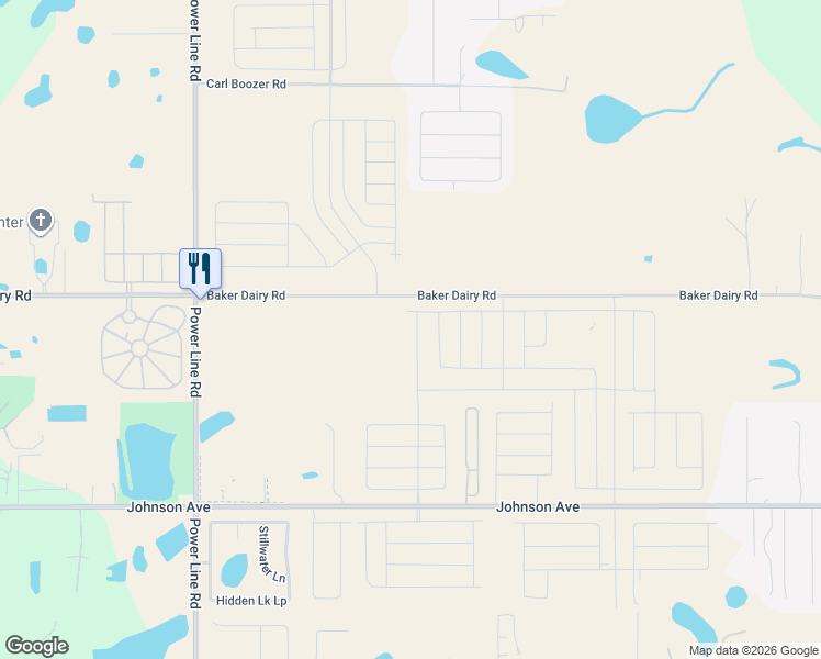 map of restaurants, bars, coffee shops, grocery stores, and more near 4769 Baker Dairy Road in Haines City