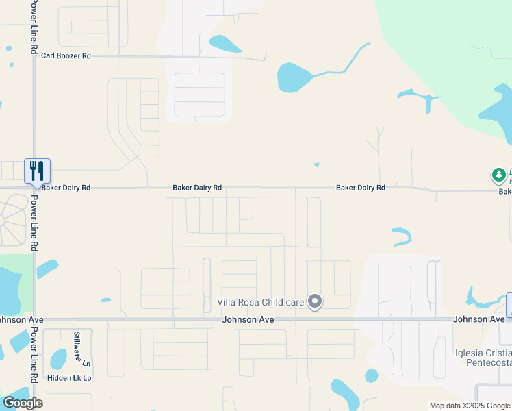 map of restaurants, bars, coffee shops, grocery stores, and more near 4762 Baker Dairy Road in Haines City