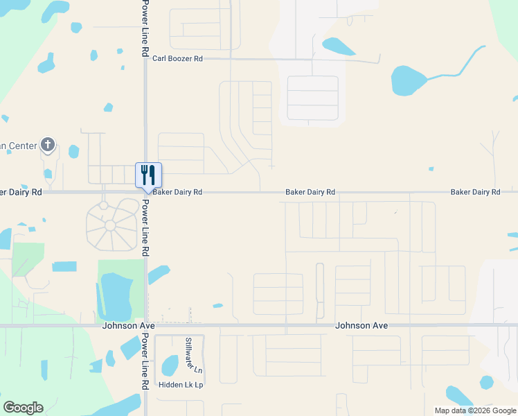 map of restaurants, bars, coffee shops, grocery stores, and more near 4769 Baker Dairy Road in Haines City