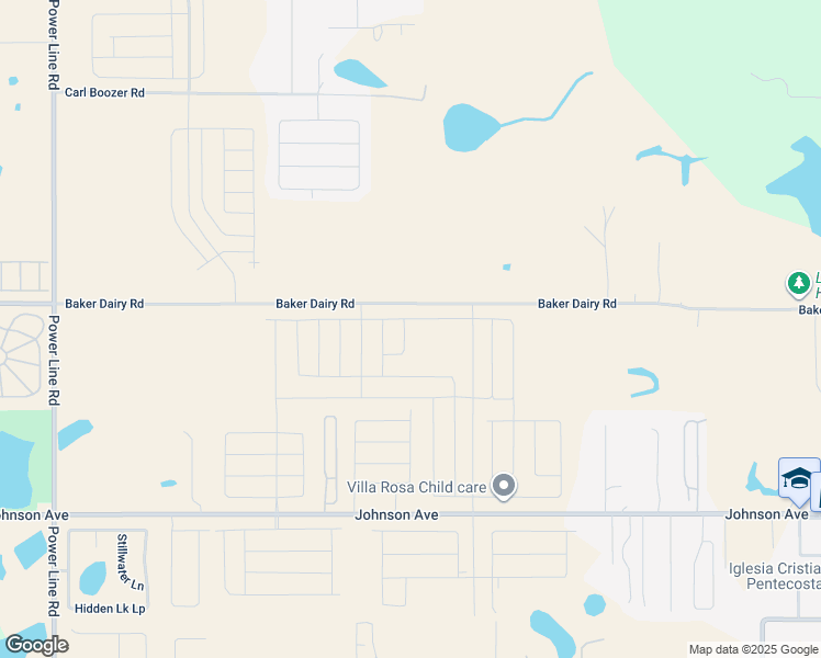 map of restaurants, bars, coffee shops, grocery stores, and more near 4762 Baker Dairy Road in Haines City