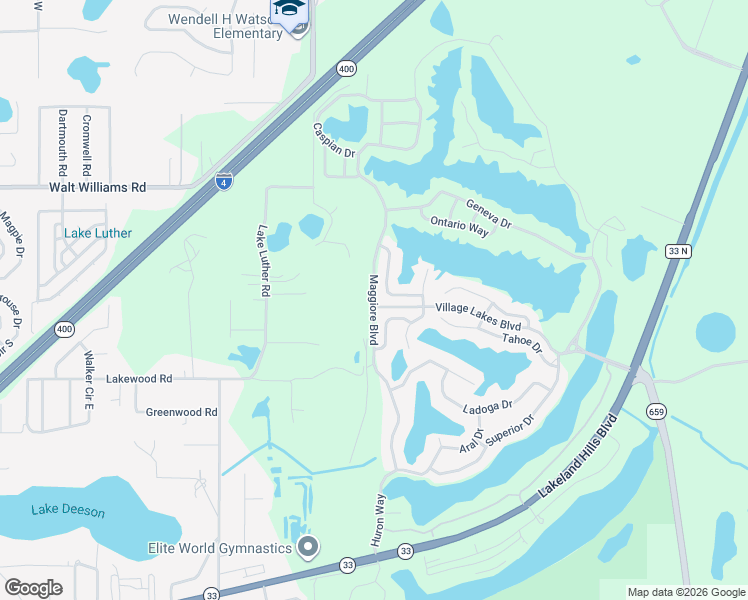 map of restaurants, bars, coffee shops, grocery stores, and more near 5528 Maggiore Boulevard in Lakeland