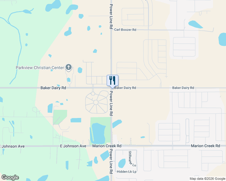 map of restaurants, bars, coffee shops, grocery stores, and more near 1199 Powerline Road in Haines City