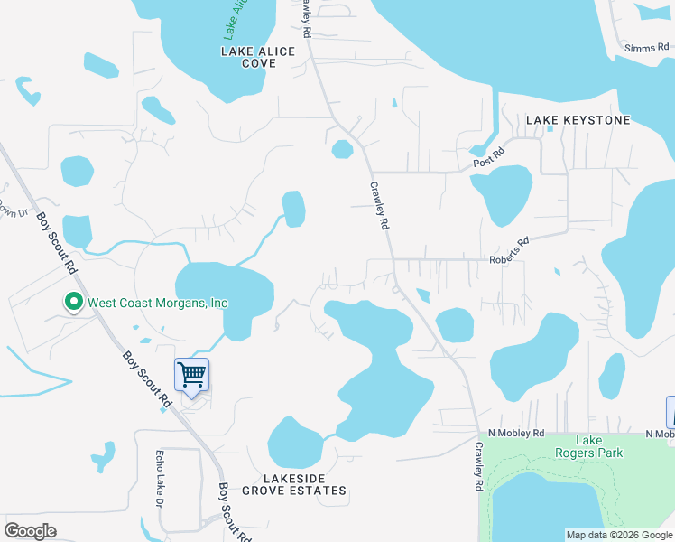 map of restaurants, bars, coffee shops, grocery stores, and more near 17121 Rainbow Terrace in Odessa