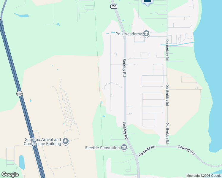 map of restaurants, bars, coffee shops, grocery stores, and more near 1458 Johnson Road in Auburndale