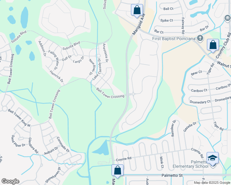 map of restaurants, bars, coffee shops, grocery stores, and more near 411 Lake Butler Drive in Kissimmee