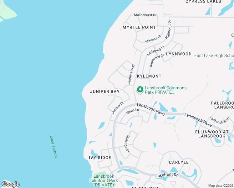 map of restaurants, bars, coffee shops, grocery stores, and more near 3692 Johnathon Avenue in Palm Harbor