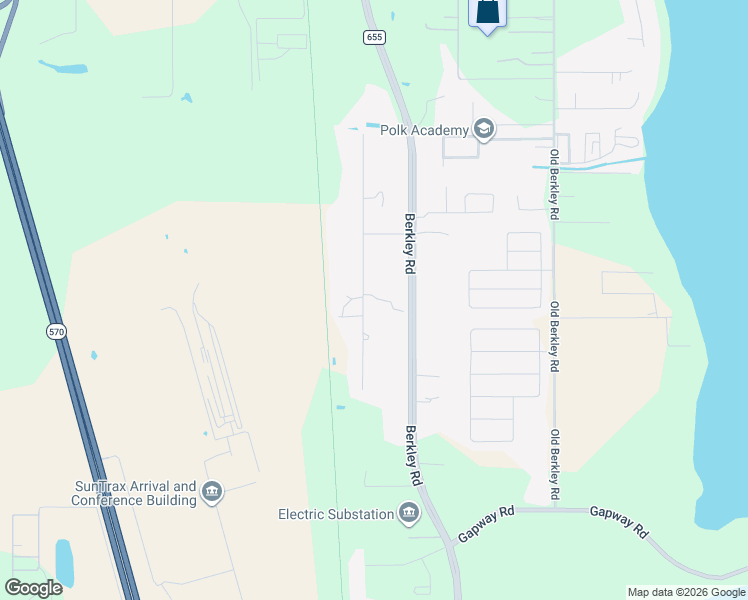 map of restaurants, bars, coffee shops, grocery stores, and more near 1458 Johnson Road in Auburndale