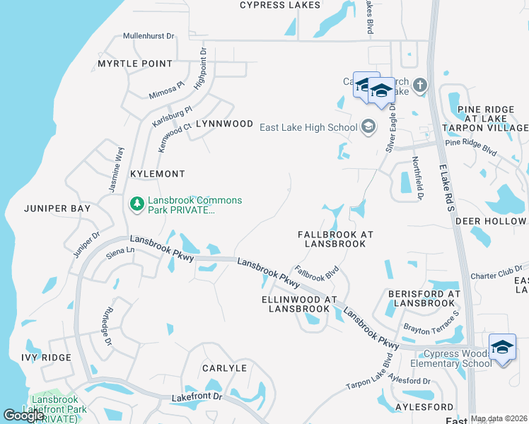 map of restaurants, bars, coffee shops, grocery stores, and more near 4964 Quill Court in Palm Harbor