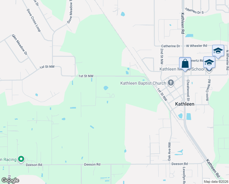 map of restaurants, bars, coffee shops, grocery stores, and more near 6209 Robins Road in Lakeland