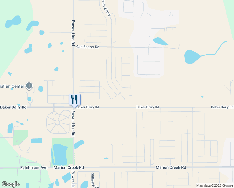 map of restaurants, bars, coffee shops, grocery stores, and more near 4652 Baker Dairy Road in Haines City