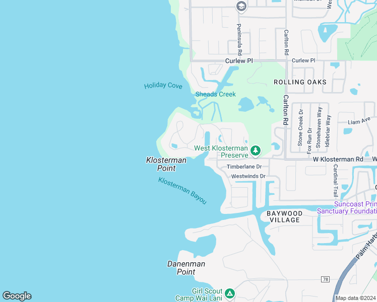 map of restaurants, bars, coffee shops, grocery stores, and more near 1812 Mariner Drive in Tarpon Springs
