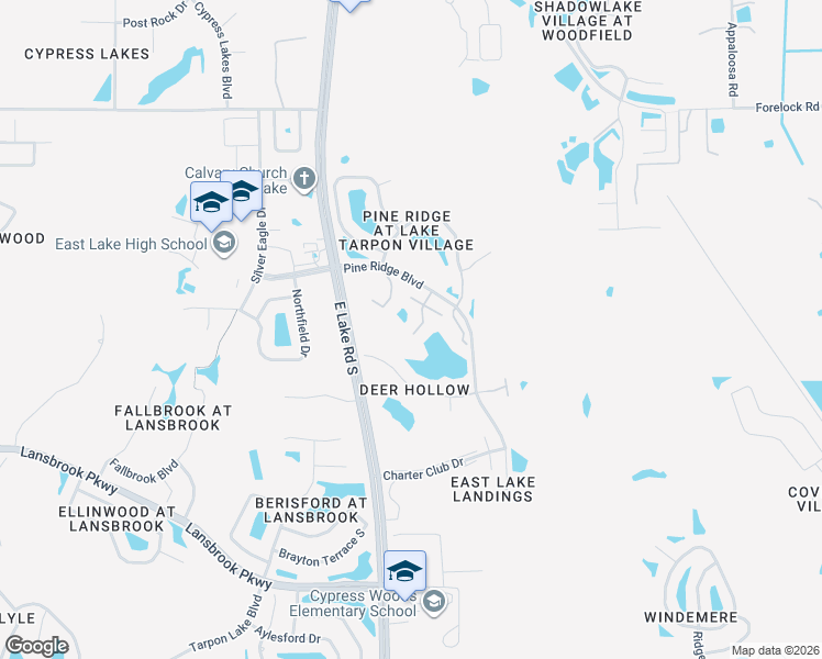 map of restaurants, bars, coffee shops, grocery stores, and more near 1441 Pine Glen Lane in Tarpon Springs