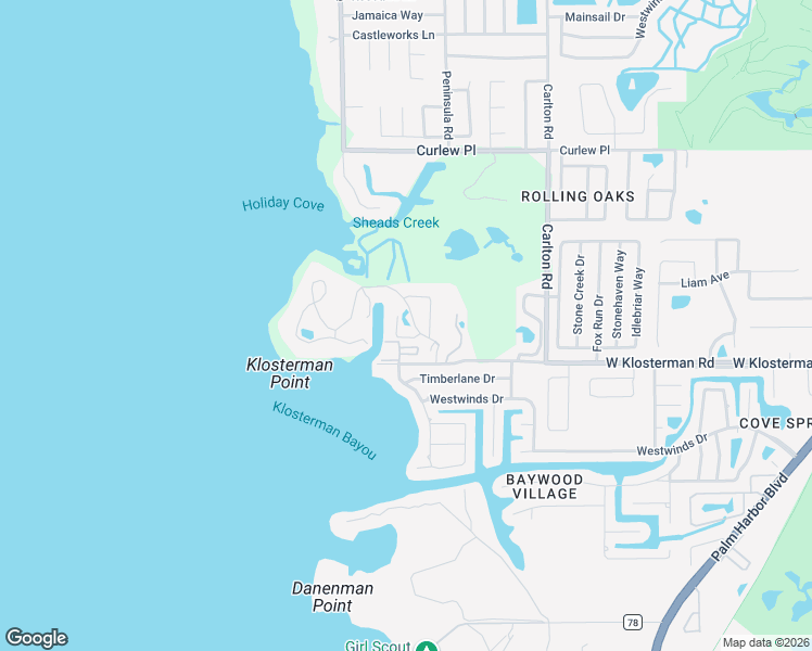 map of restaurants, bars, coffee shops, grocery stores, and more near 1800 Mariner Drive in Tarpon Springs