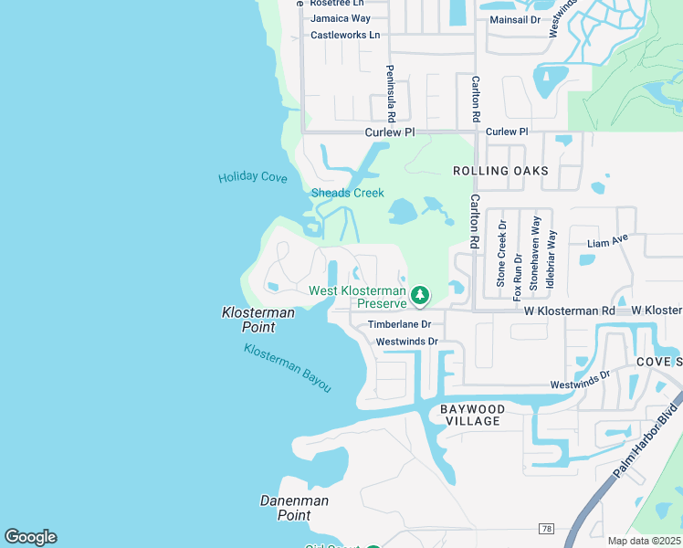 map of restaurants, bars, coffee shops, grocery stores, and more near 11 Mariner Drive in Tarpon Springs