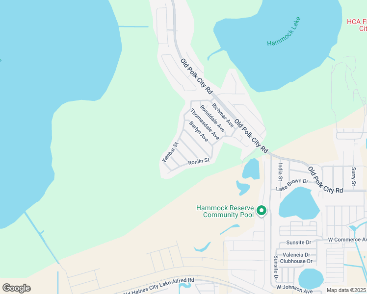 map of restaurants, bars, coffee shops, grocery stores, and more near 625 Kermarah Avenue in Haines City