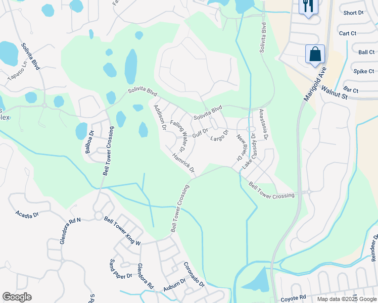 map of restaurants, bars, coffee shops, grocery stores, and more near 324 Crystal River Drive in Kissimmee