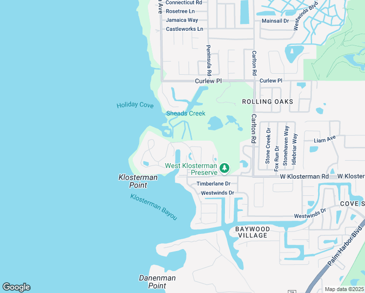 map of restaurants, bars, coffee shops, grocery stores, and more near 11 Mariner Drive in Tarpon Springs