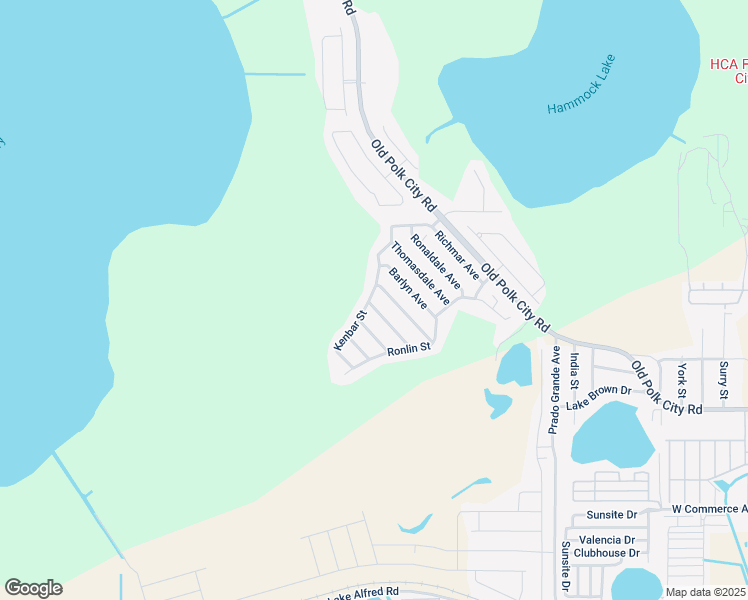 map of restaurants, bars, coffee shops, grocery stores, and more near 632 Kermarah Avenue in Haines City