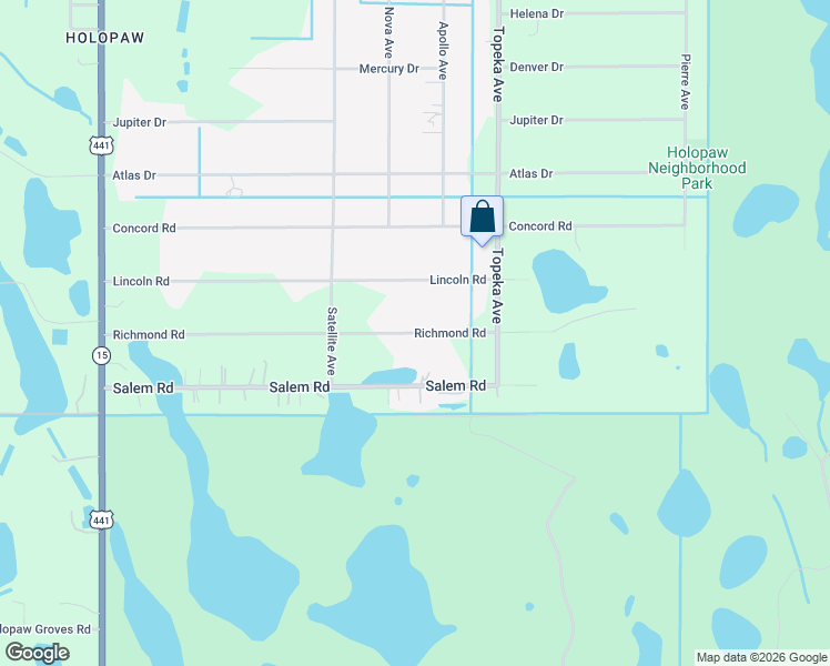 map of restaurants, bars, coffee shops, grocery stores, and more near 9205 Richmond Road in St. Cloud