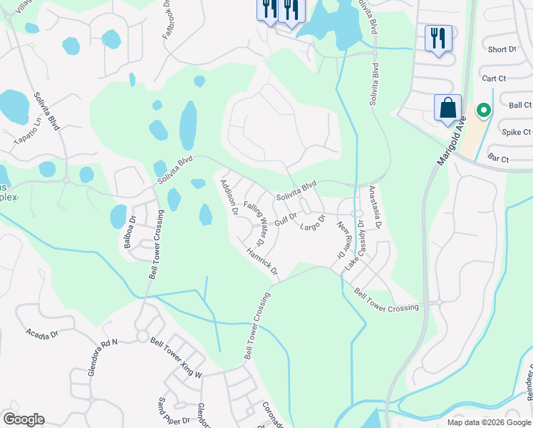 map of restaurants, bars, coffee shops, grocery stores, and more near 287 Crystal River Drive in Poinciana