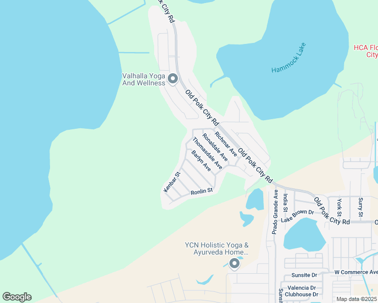 map of restaurants, bars, coffee shops, grocery stores, and more near 435 Barlyn Avenue in Haines City