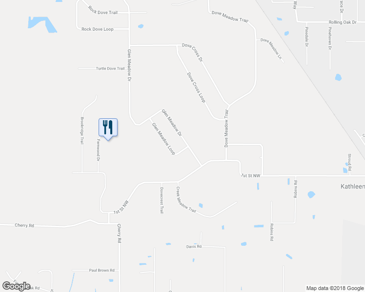 map of restaurants, bars, coffee shops, grocery stores, and more near 6508 Glen Meadow Drive in Lakeland