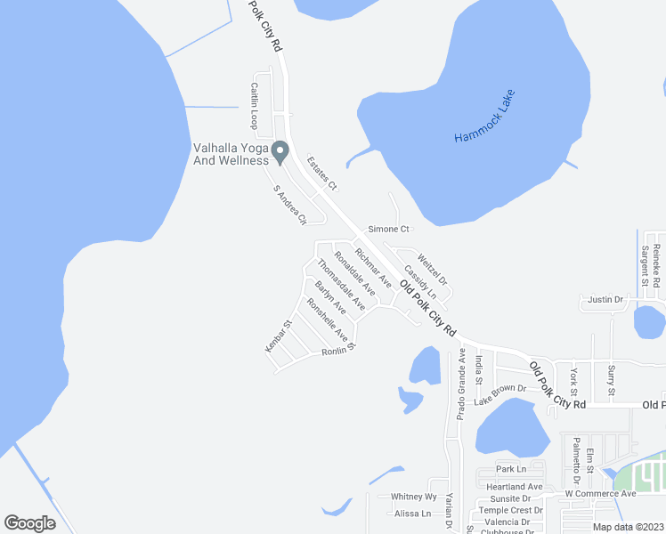 map of restaurants, bars, coffee shops, grocery stores, and more near 332 Thomasdale Avenue in Haines City