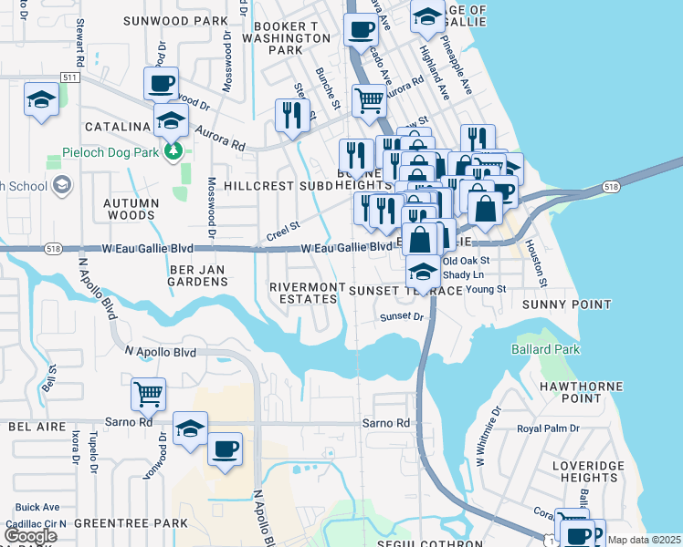 1001 West Eau Gallie Boulevard, Melbourne FL - Walk Score