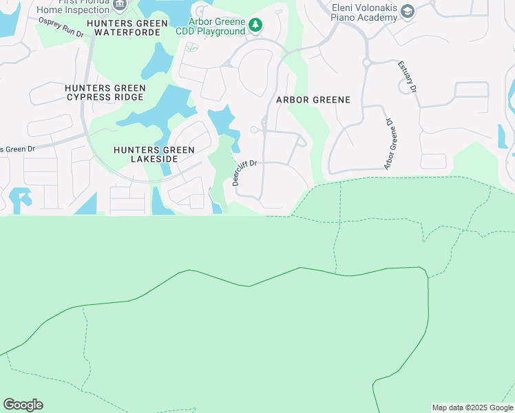 map of restaurants, bars, coffee shops, grocery stores, and more near 10122 Deercliff Drive in Tampa