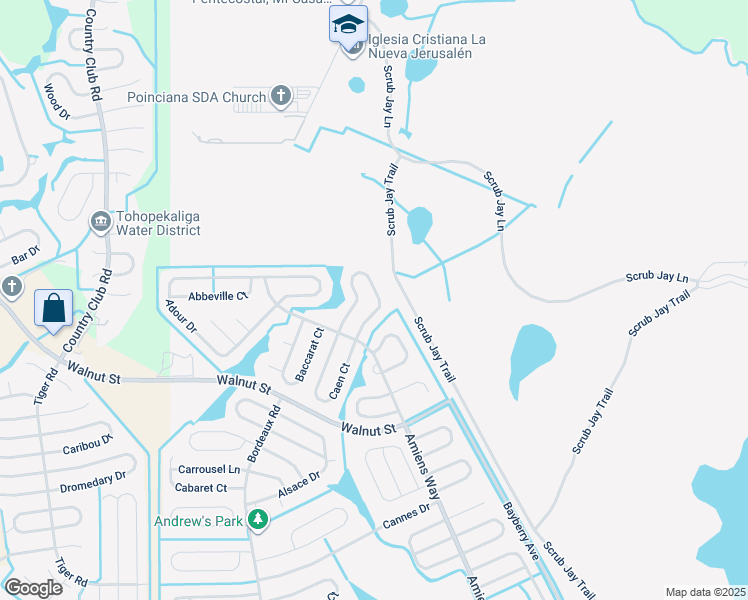 map of restaurants, bars, coffee shops, grocery stores, and more near 314 Clermont Drive in Kissimmee