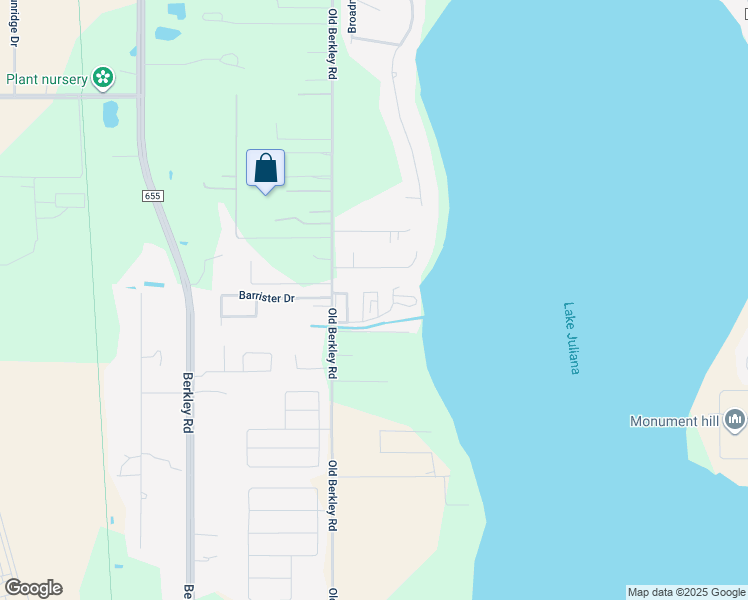 map of restaurants, bars, coffee shops, grocery stores, and more near 201 Fish Haven Drive in Auburndale