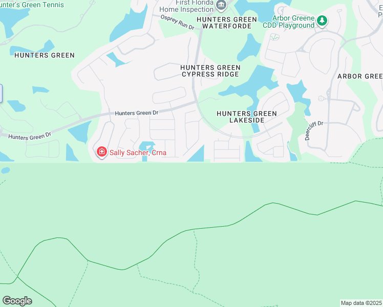 map of restaurants, bars, coffee shops, grocery stores, and more near 17545 Fairmeadow Drive in Tampa