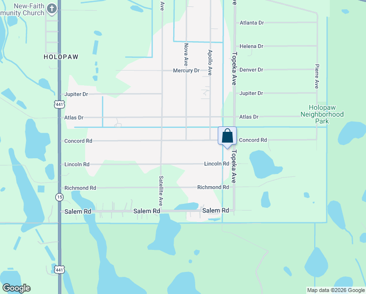 map of restaurants, bars, coffee shops, grocery stores, and more near 9165 Concord Road in St. Cloud