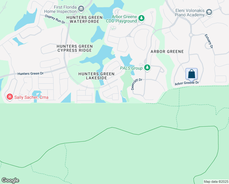 map of restaurants, bars, coffee shops, grocery stores, and more near 9481 Highland Oak Drive in Tampa