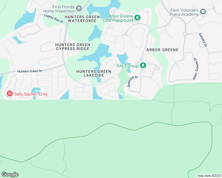 map of restaurants, bars, coffee shops, grocery stores, and more near 9481 Highland Oak Drive in Tampa
