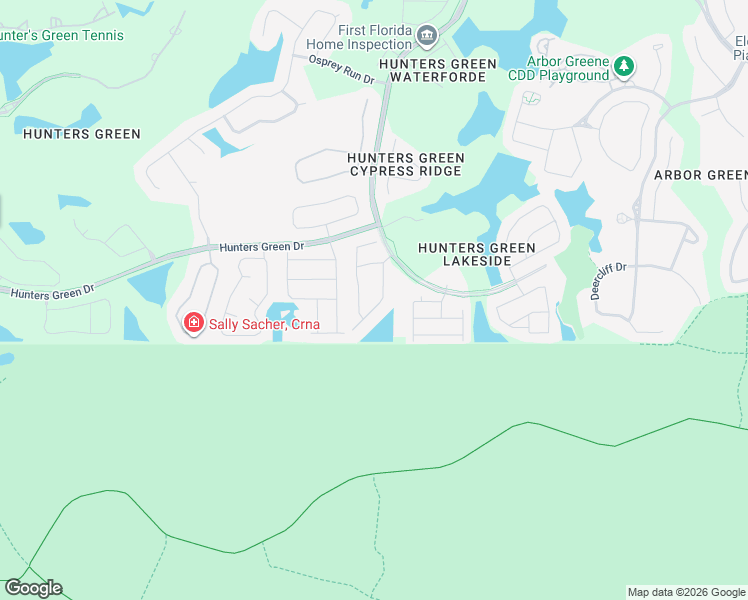 map of restaurants, bars, coffee shops, grocery stores, and more near 17550 Fairmeadow Drive in Tampa
