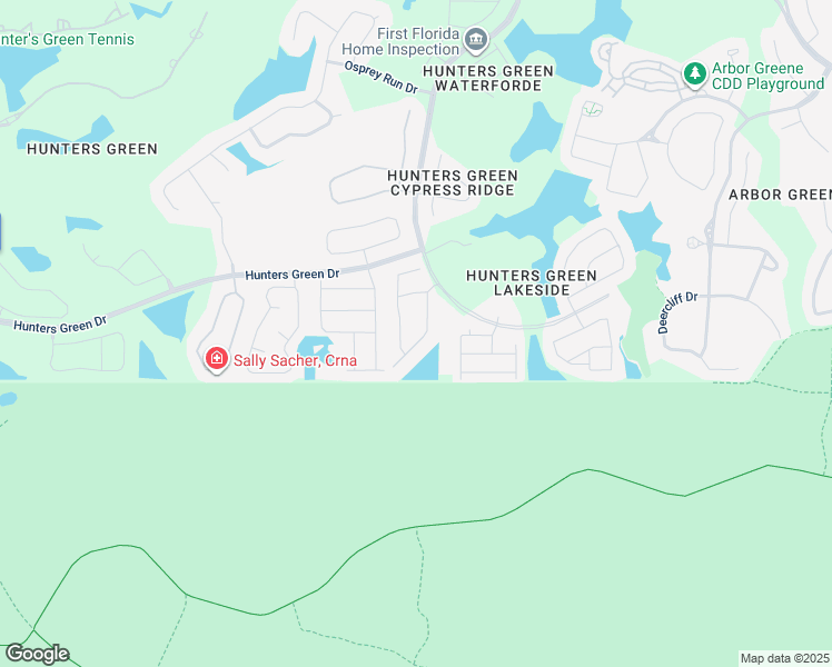 map of restaurants, bars, coffee shops, grocery stores, and more near 17556 Fairmeadow Drive in Tampa