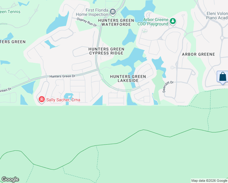 map of restaurants, bars, coffee shops, grocery stores, and more near 17730 Long Ridge Road in Tampa