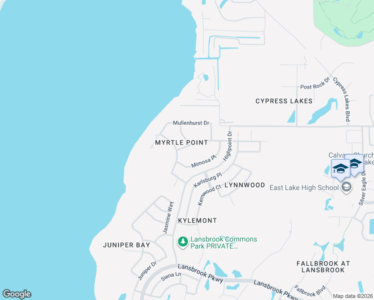 map of restaurants, bars, coffee shops, grocery stores, and more near 3848 Moreno Drive in Palm Harbor