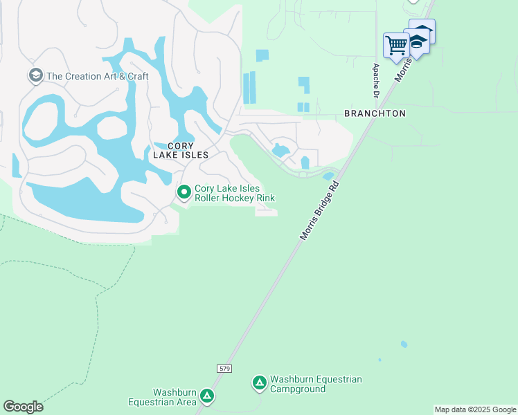 map of restaurants, bars, coffee shops, grocery stores, and more near 17814 Canary Point Lane in Tampa