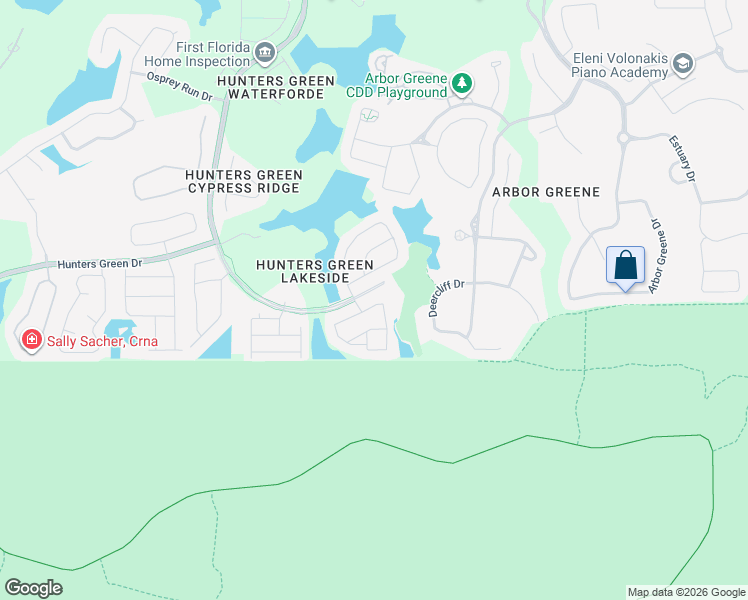 map of restaurants, bars, coffee shops, grocery stores, and more near 9481 Highland Oak Drive in Tampa