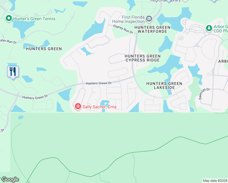map of restaurants, bars, coffee shops, grocery stores, and more near 9310 Heritage Oak Court in Tampa