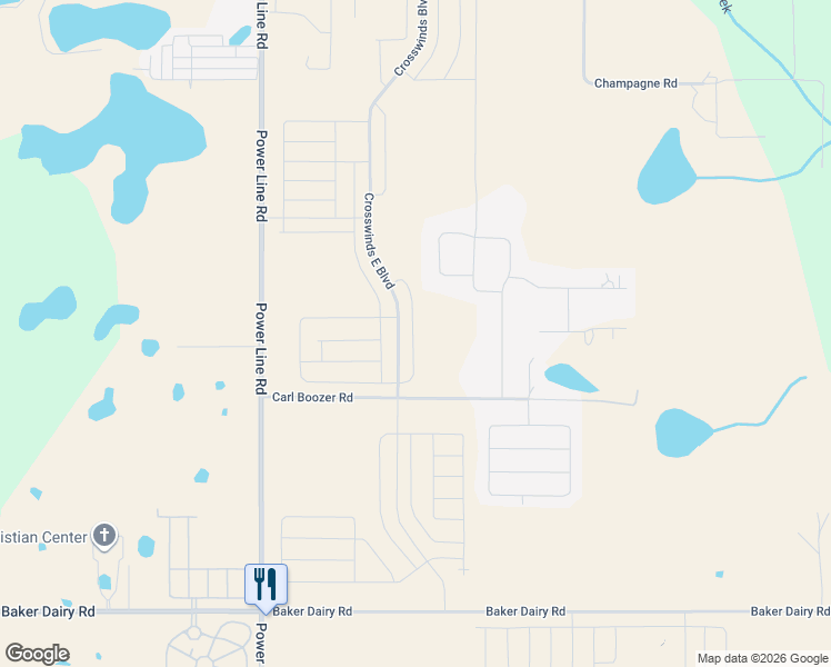 map of restaurants, bars, coffee shops, grocery stores, and more near 4550 Carl Boozer Road in Haines City
