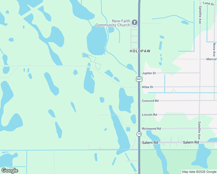 map of restaurants, bars, coffee shops, grocery stores, and more near Community Center Road in St. Cloud